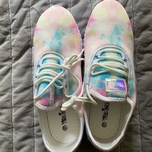 Tie dye shoes